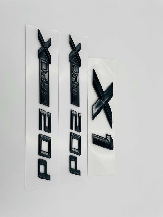 Set embleme compatibile BMW X1 x-drive 20d negru