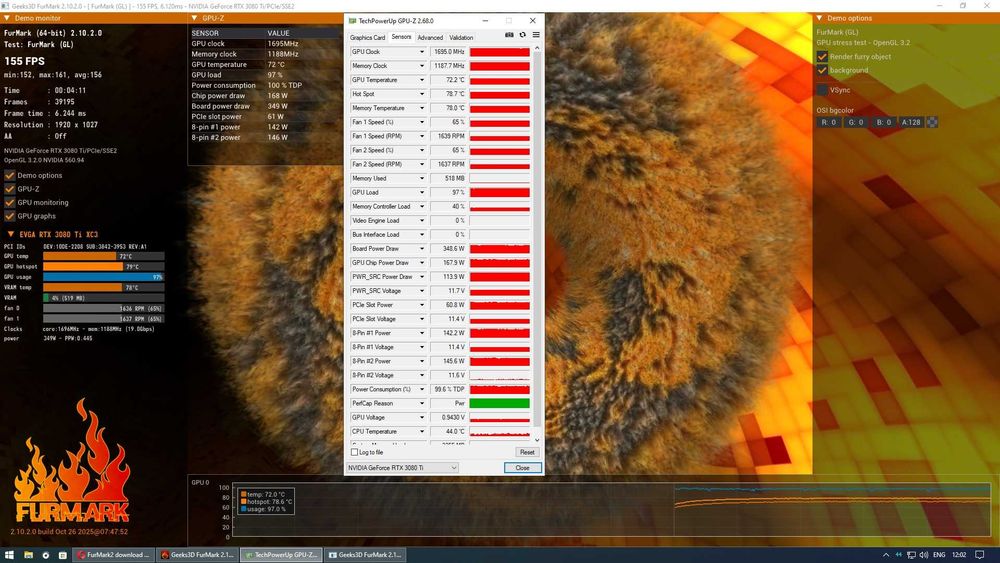 Игровой компьютер 12700F B760 RTX3080Ti 32DDR4-3600