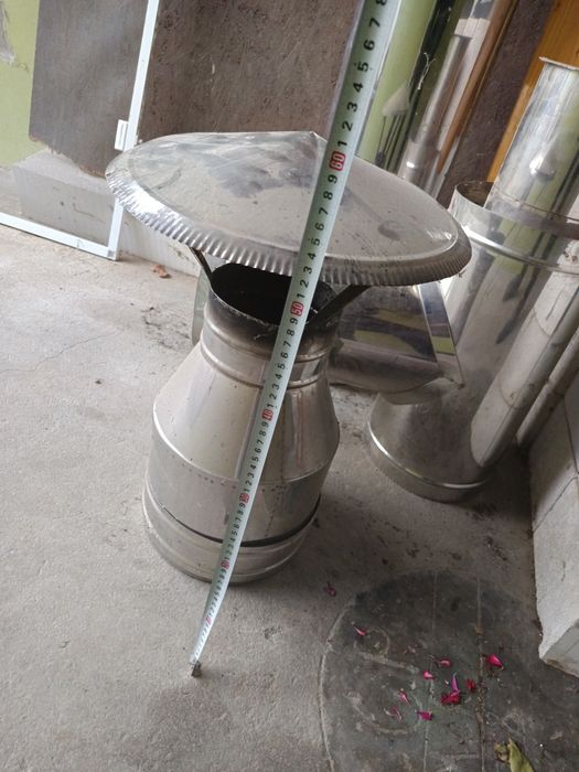 Cos de fum izolat cu vată.