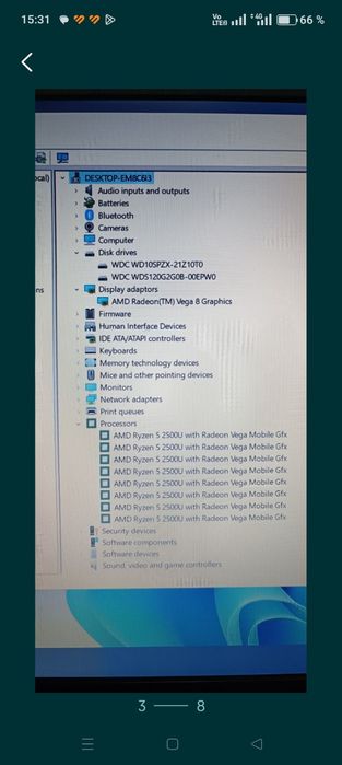 Acer Aspire A315-41 / AMD Ryzen 5 / 12 GB RAM / ssd + hdd /