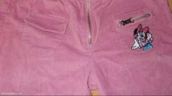 Pantaloni /Leggings Noi, originali DISNEY, Minnie Mouse, 6,7,8,9,10 an