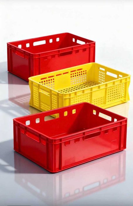 Пластмассовые ящики прочные