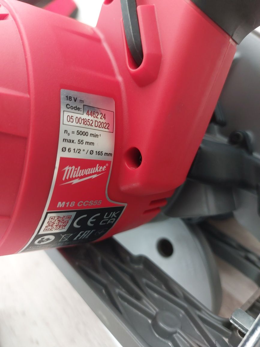 Circular mana milwaukee m18 CCS55, 2022, nou, nefolosit