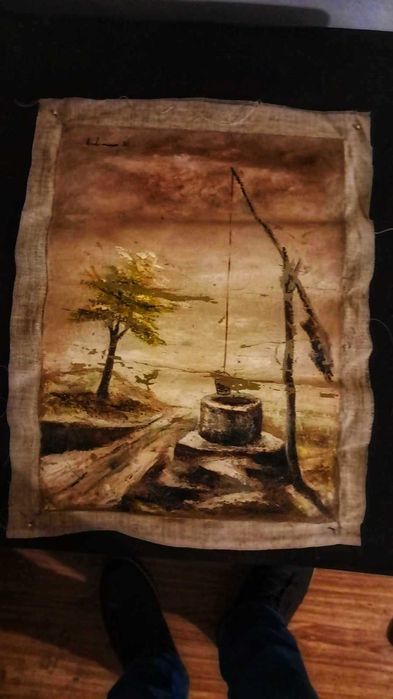 Pictura Anii 70,in Ulei ,Foarte interesanta pentru cine cunoaste.