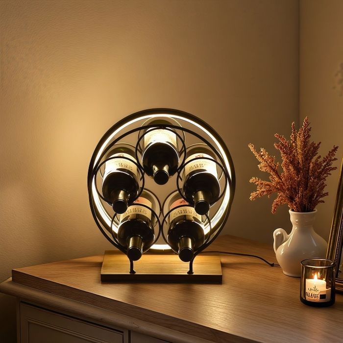 Светеща поставка за вино