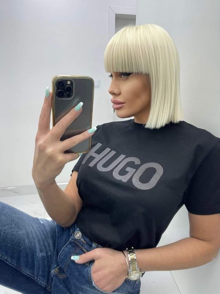 Дамски тениски памук права кройка t shirt woman over size