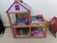 Дървена къща,куфар къща,Peppa Pig пързалка, раница доктор