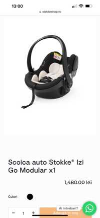 Scoica stoke + baza isofix