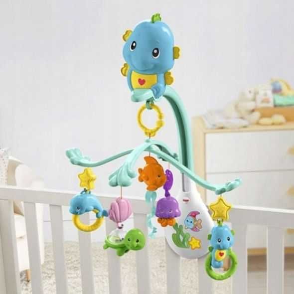 Музикална въртележка за кошара Fisher Price - морско конче