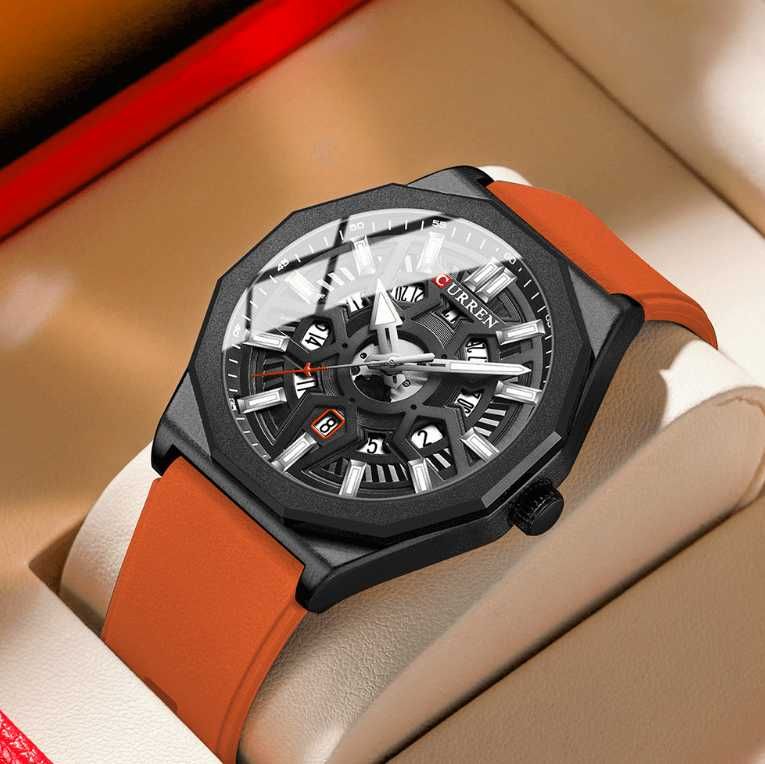 Мъжки часовник – CURREN 8437 – ORANGE