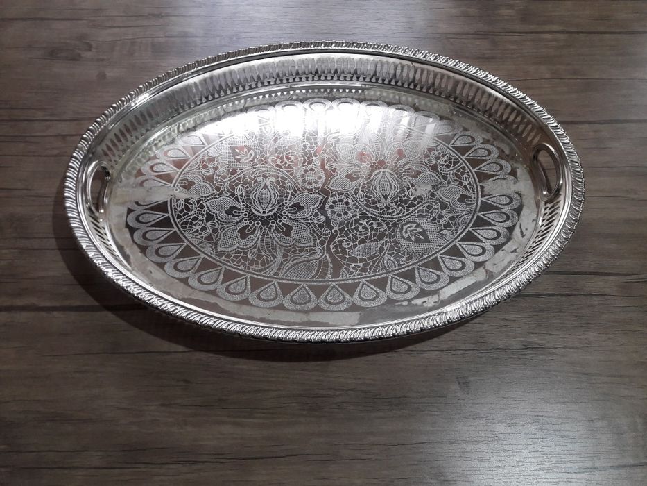 Поднос декоративный металлический Новый год подарки декор