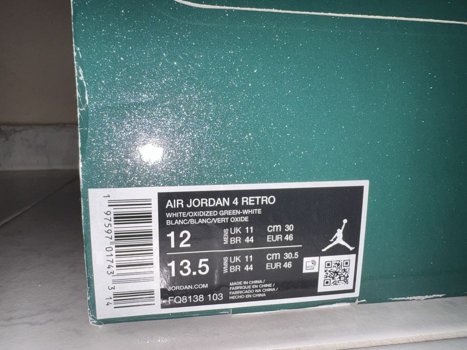 Обувки Jordan 4 oxidised green GOAT оригинални