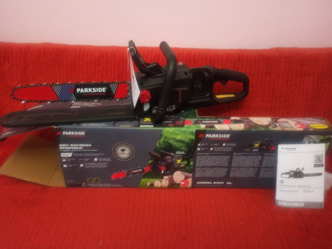 Акумулаторен верижен трион  Parkside Performance 40V, 5 г. гаранция