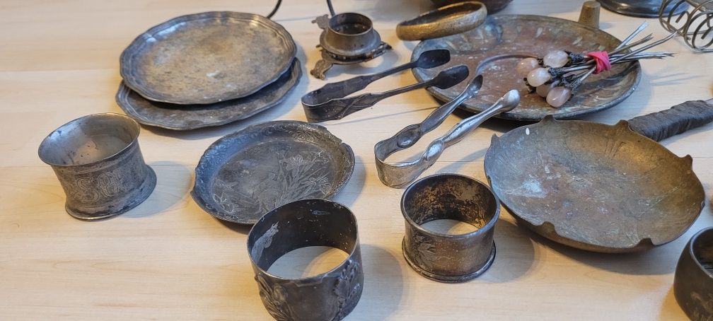 Obiecte foarte vechi argint, cupru, bronz, alpaca