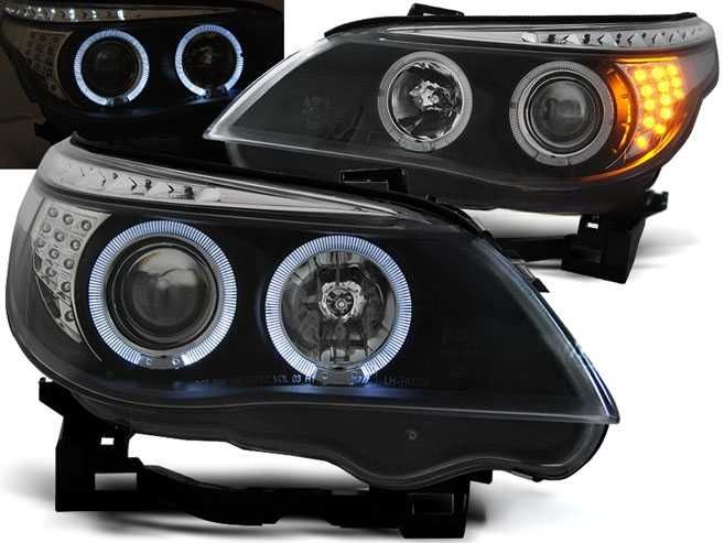Фарове БМВ Е60 Е61 Лед Нови Тунинг Опушени BMW E60 LED E61 Тунинг