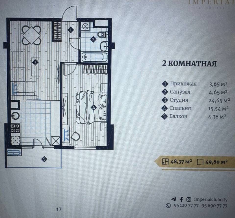 Продается ЖК «IMPERIAL Club City” Новостройка Алайский