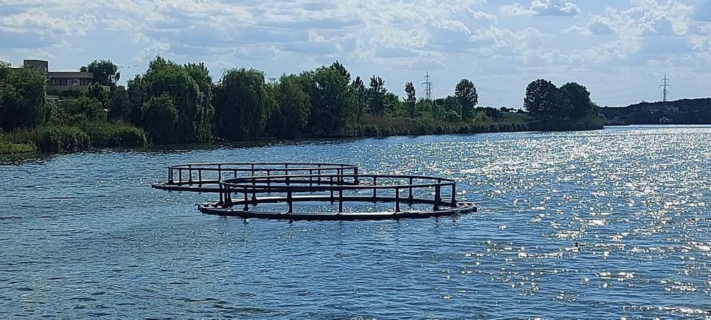 Viviere flotabile pentru creșterea peștelui