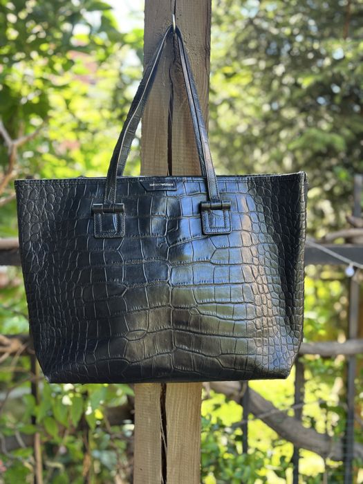 Кожена чанта Armani