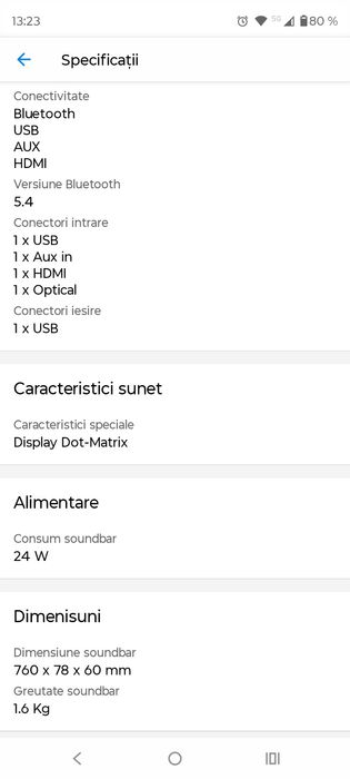 Soundbar Horizon 2.0 60 watt