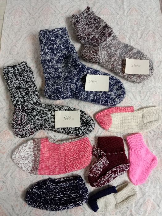 Вязаные носки,следки.