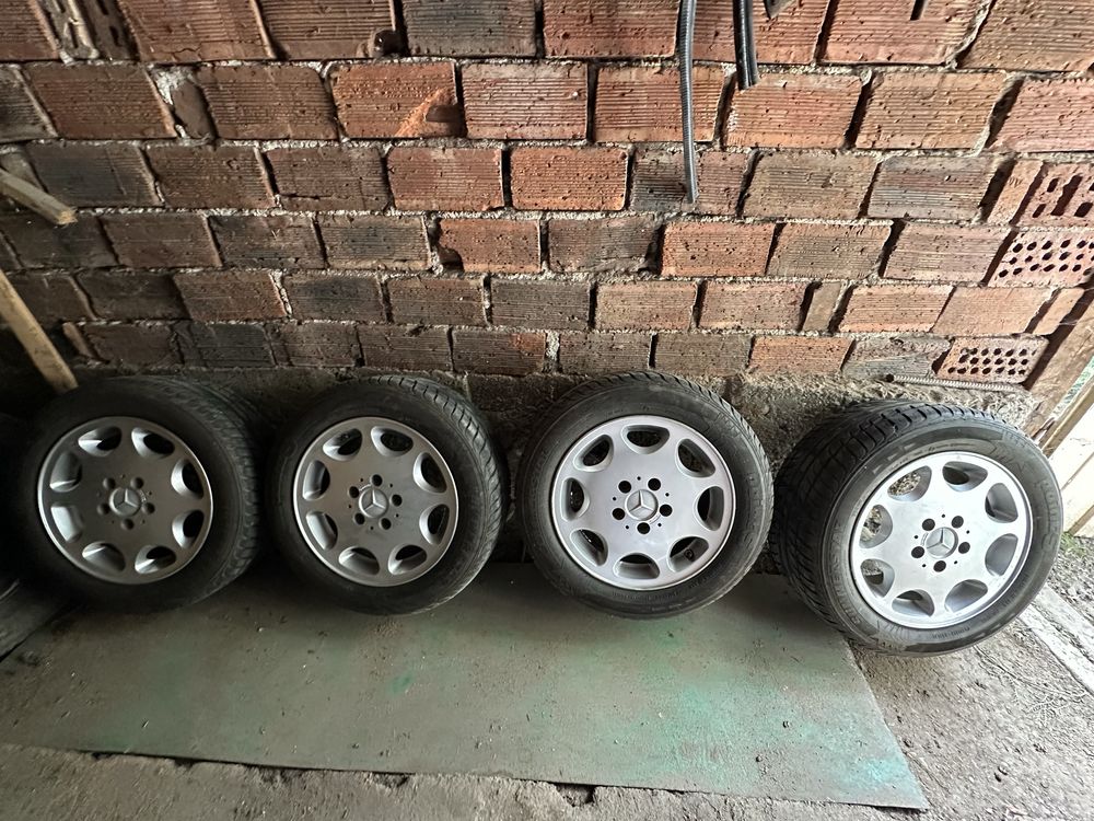 15" джанти тип "бъбреци" с летни гуми 205/55/15 - за Mercedes 5x112