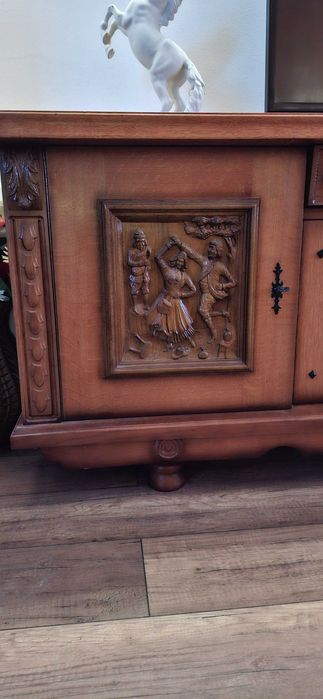 Comoda TV vintage  lemn masiv