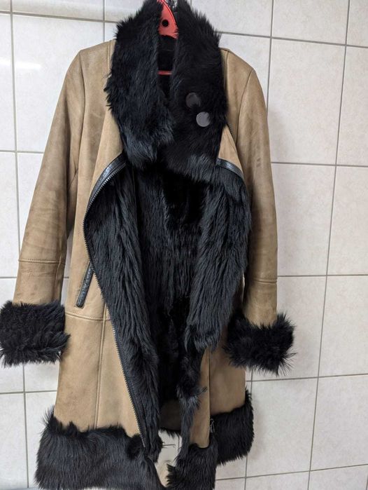 Дубленка легкая, натуральная S