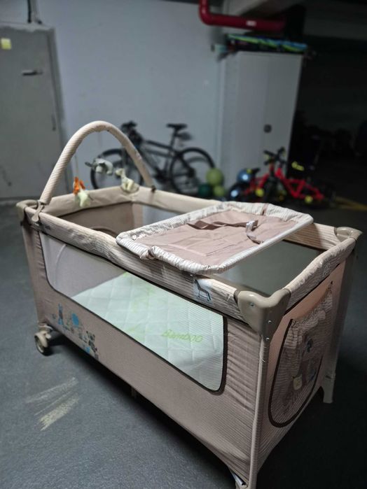 Patut bebe pliabil Bebe Royal + saltea pliabila