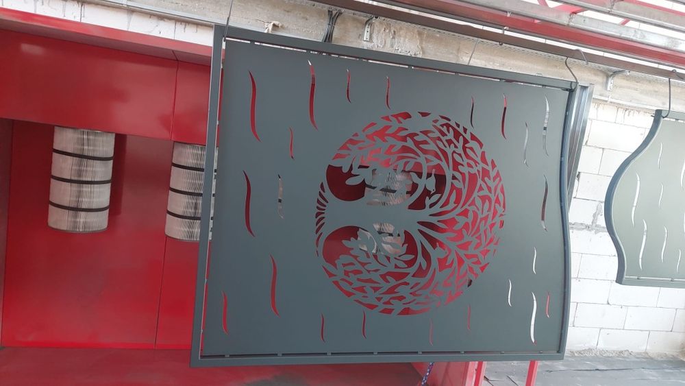 Garduri porti balustrada  tabla debitata laser