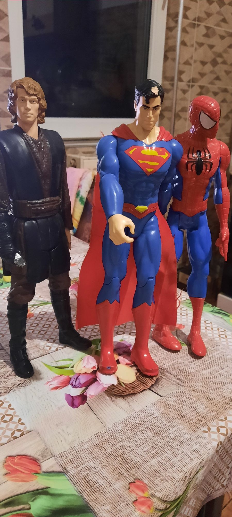 Figurine mari Spiderman Superman și  Star Wars