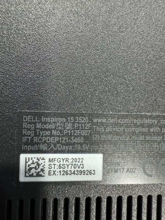 DELL Inspiron 15 3520, Intel Core i5-1235U