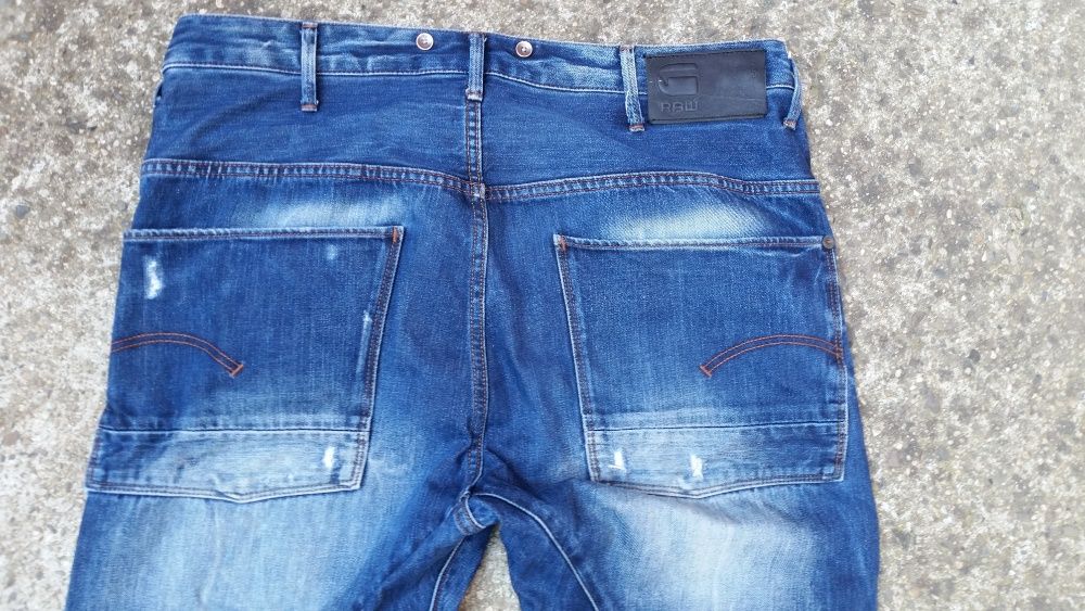 G Star Jeans Grayson Straight Fit Medium Aged