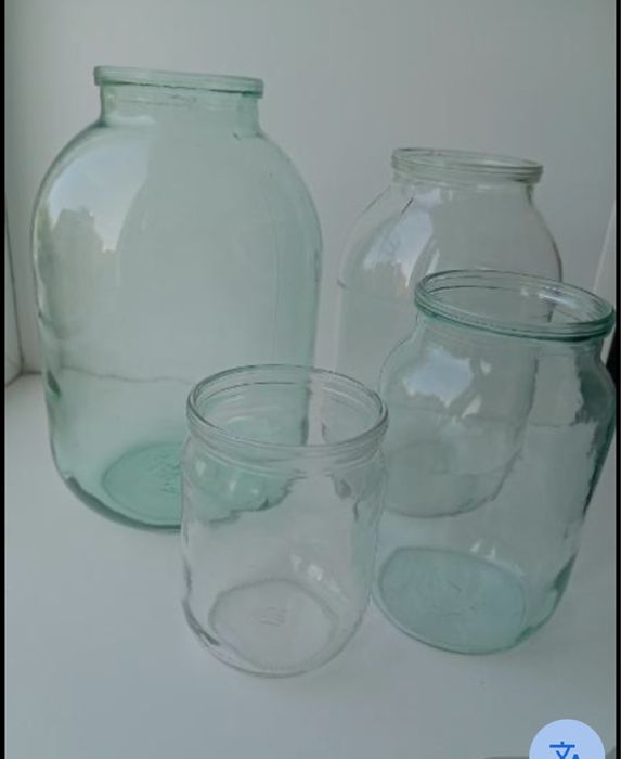 Банки 1,2,3 литр чистые в хорошем состояние