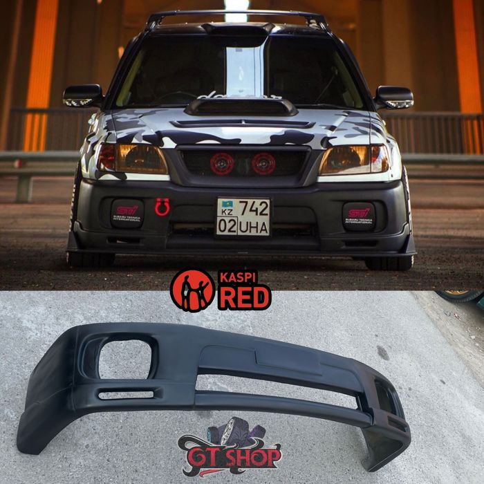 Бампер и пороги из стеклопластика на Subaru Forester SF5 STI | GTShop