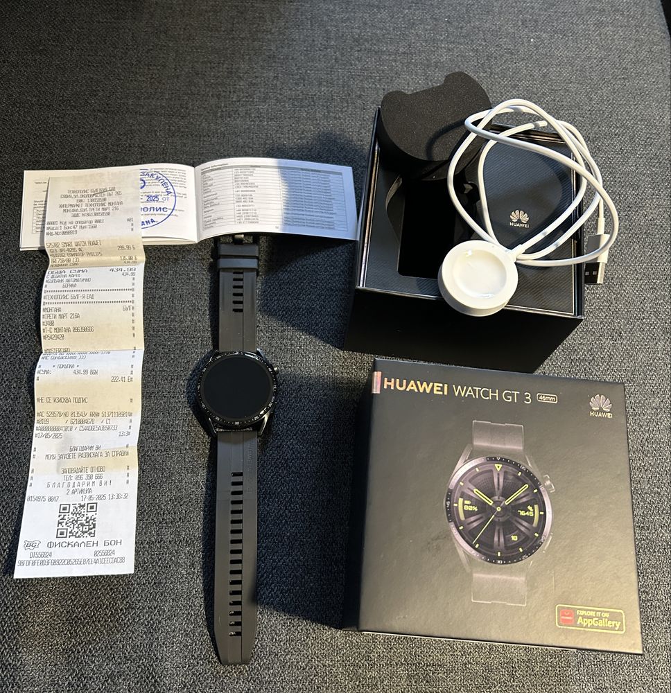 Продавам смарт часовник HUAWEI WATCH GT 3 46mm
