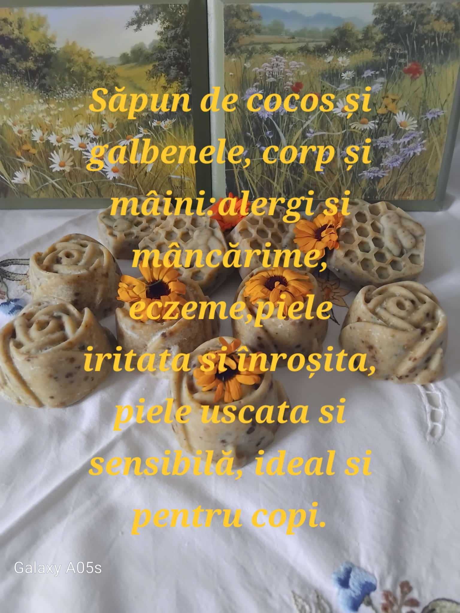 Sapun de cocos si galbenele