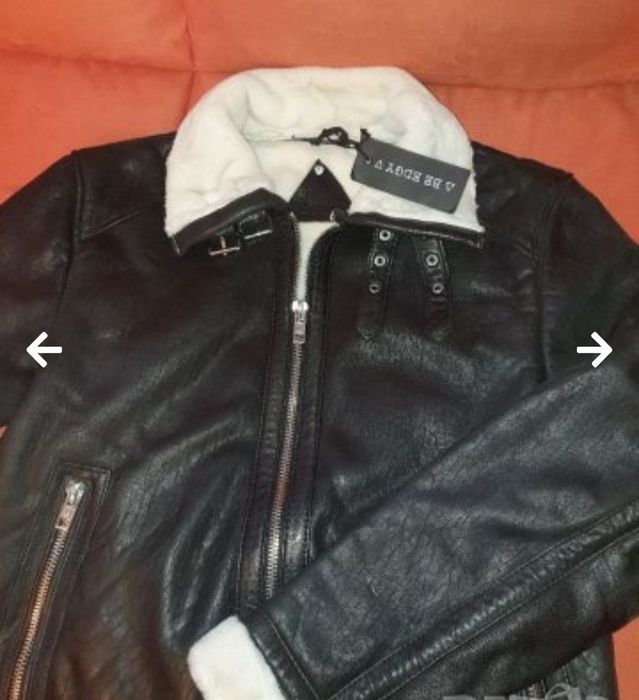 Мъжко кожено,НОВО зимно яке