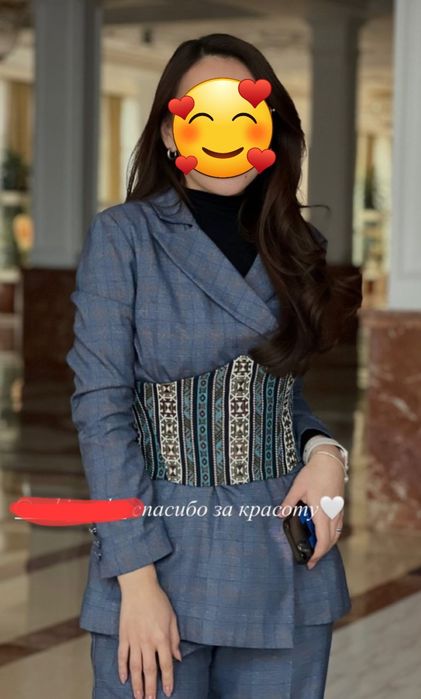 Этно корсет-рельеф с косточкой. Новая.