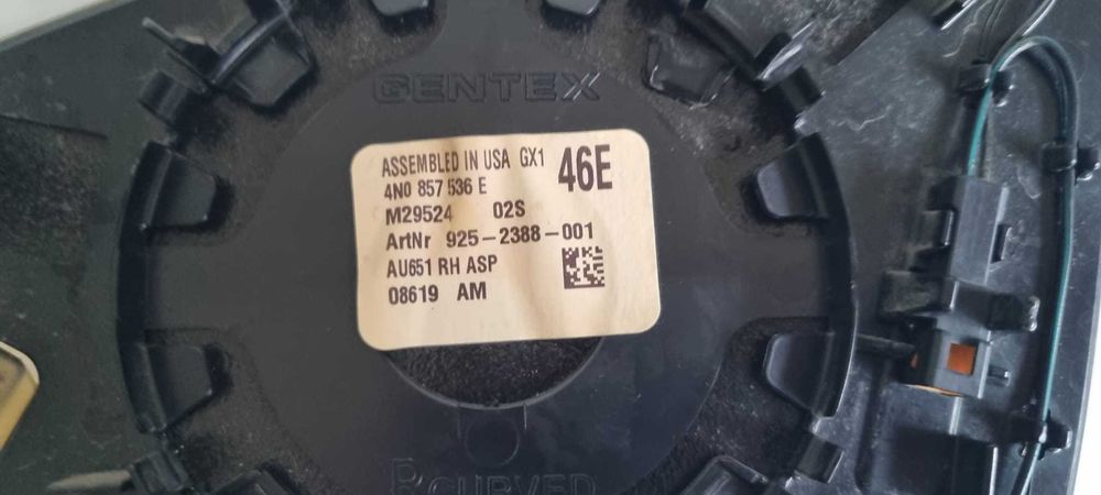 Sticla oglinda heliomata originala dreapta Audi A6 A7 C8 4K A8 D5 4N