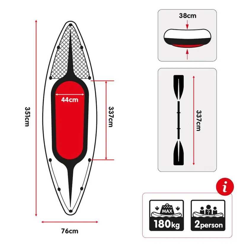 Надуваем каяк Intex K2 Challenger Inflatable 2 Seater Kayak