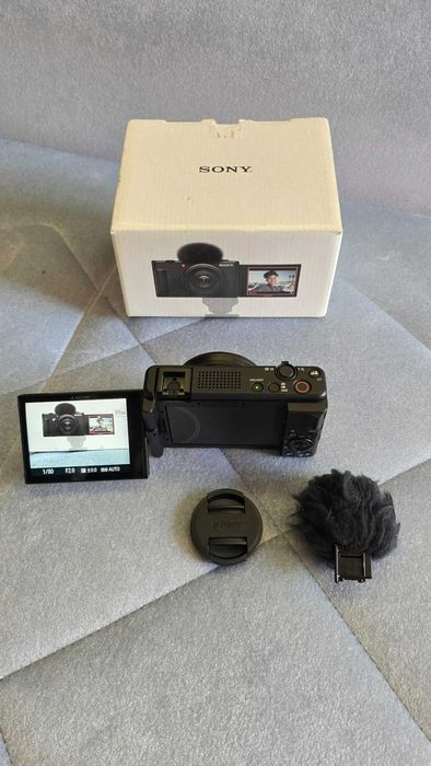 Sony ZV-1F камера - чисто нова (ползвана веднъж за тест)