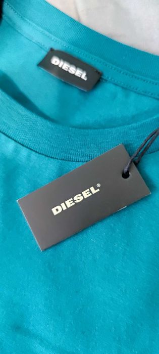 Diesel Тениска superior тъмно зелена M