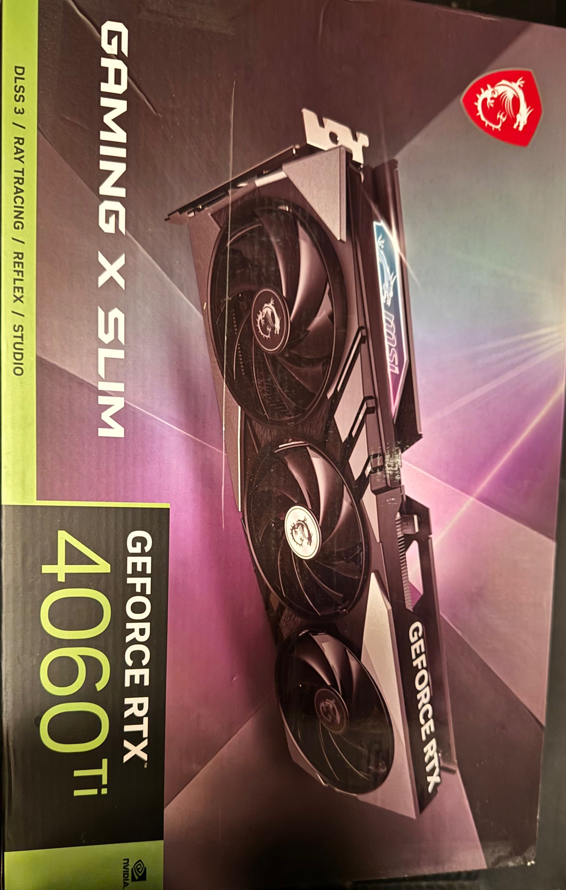 Placa video MSI GeForce RTX 4060 Ti GAMING X SLIM 8G,  DLSS3