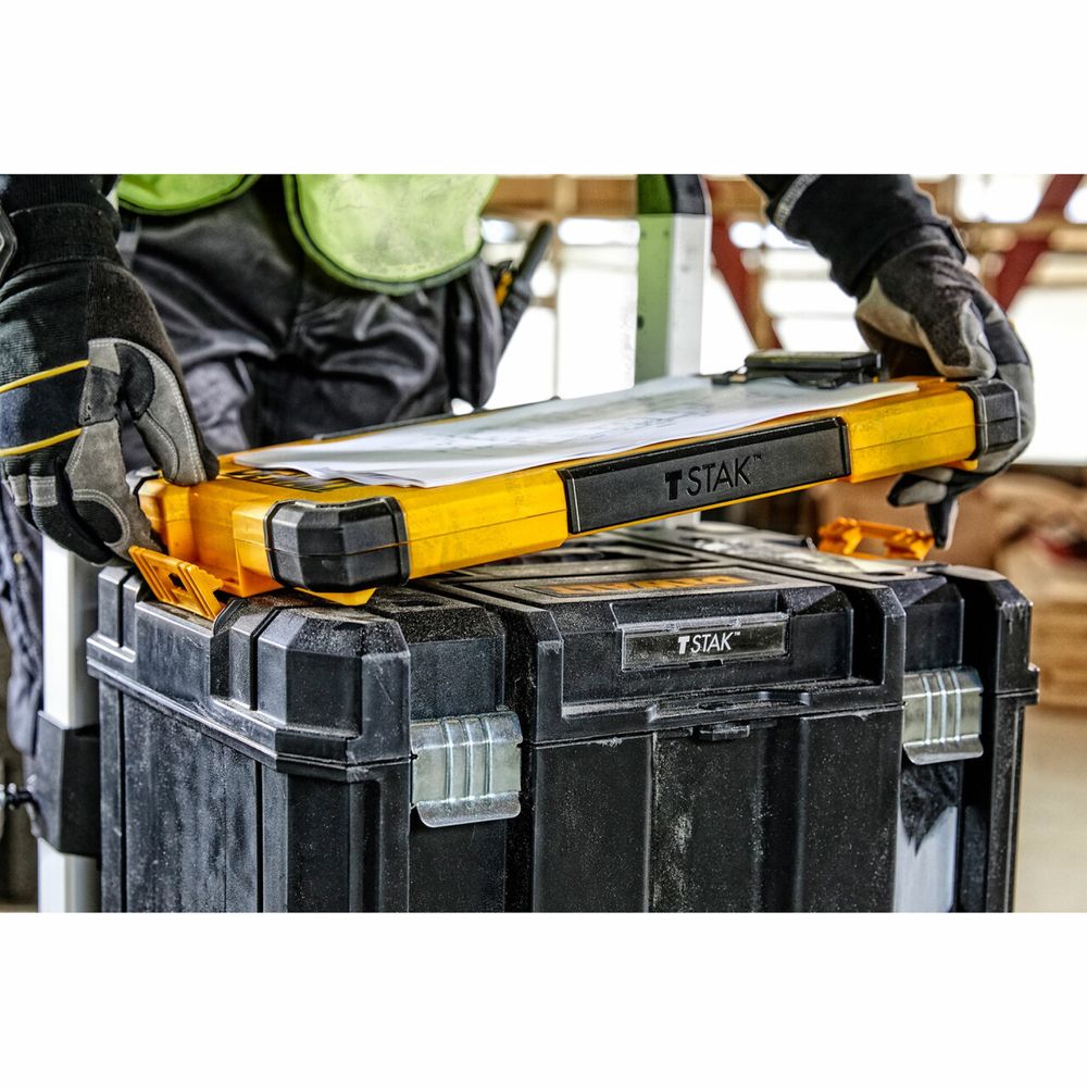 DeWALT TSTAK Куфар + Клипборд за документи и чертежи