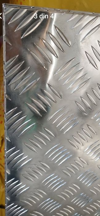 Ghivece și jardiniere mari din tabla Aluminiu striata, foi mari tabla