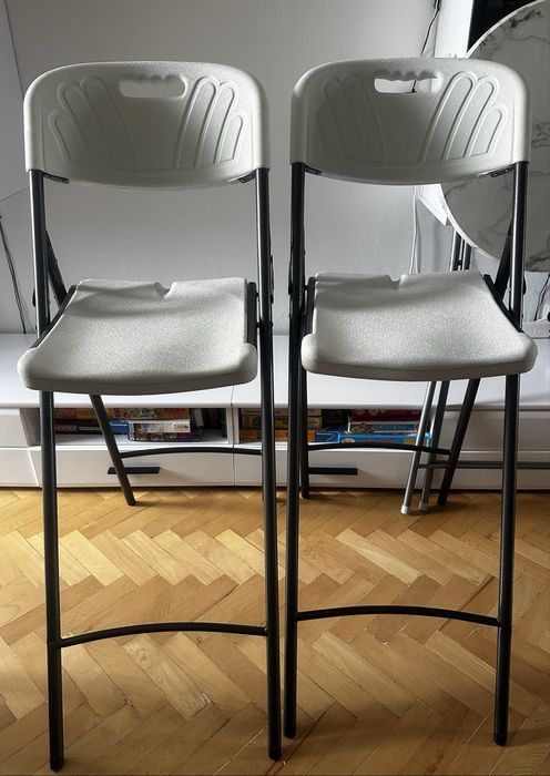 Set mobilier bar pliabil – 2 scaune + masă, înălțime bar