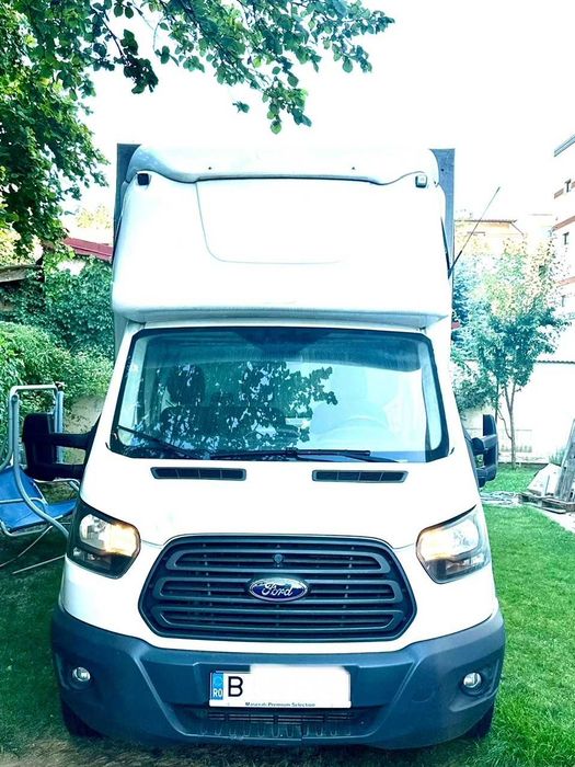 autoutilitara Ford Transit 2018 platforma prelata 5.10m lungime ac tva