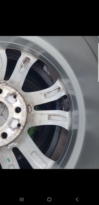Jante mercedes originale 17 inch cu anvelope iarna