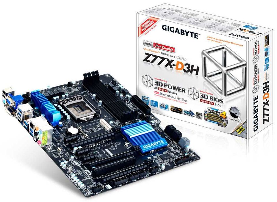 Gigabyte Z77X D3H DDR3 1155 soket Holati ideal + Kafolat
