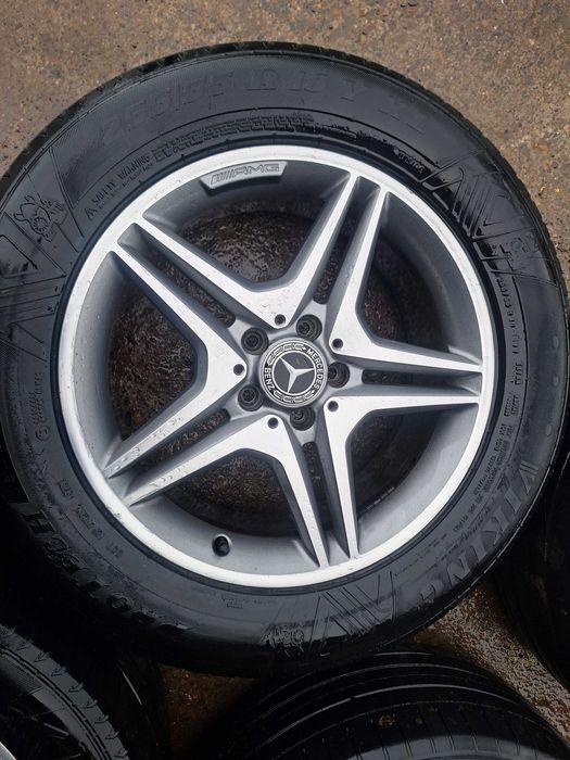 Set 4 jante Mercedes cu anvelope de vara 255/55R18